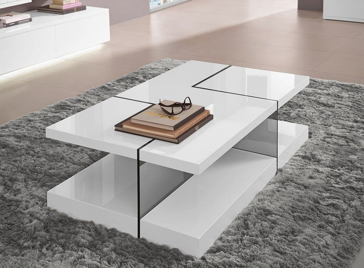 Saturn Glossy White Coffee Table