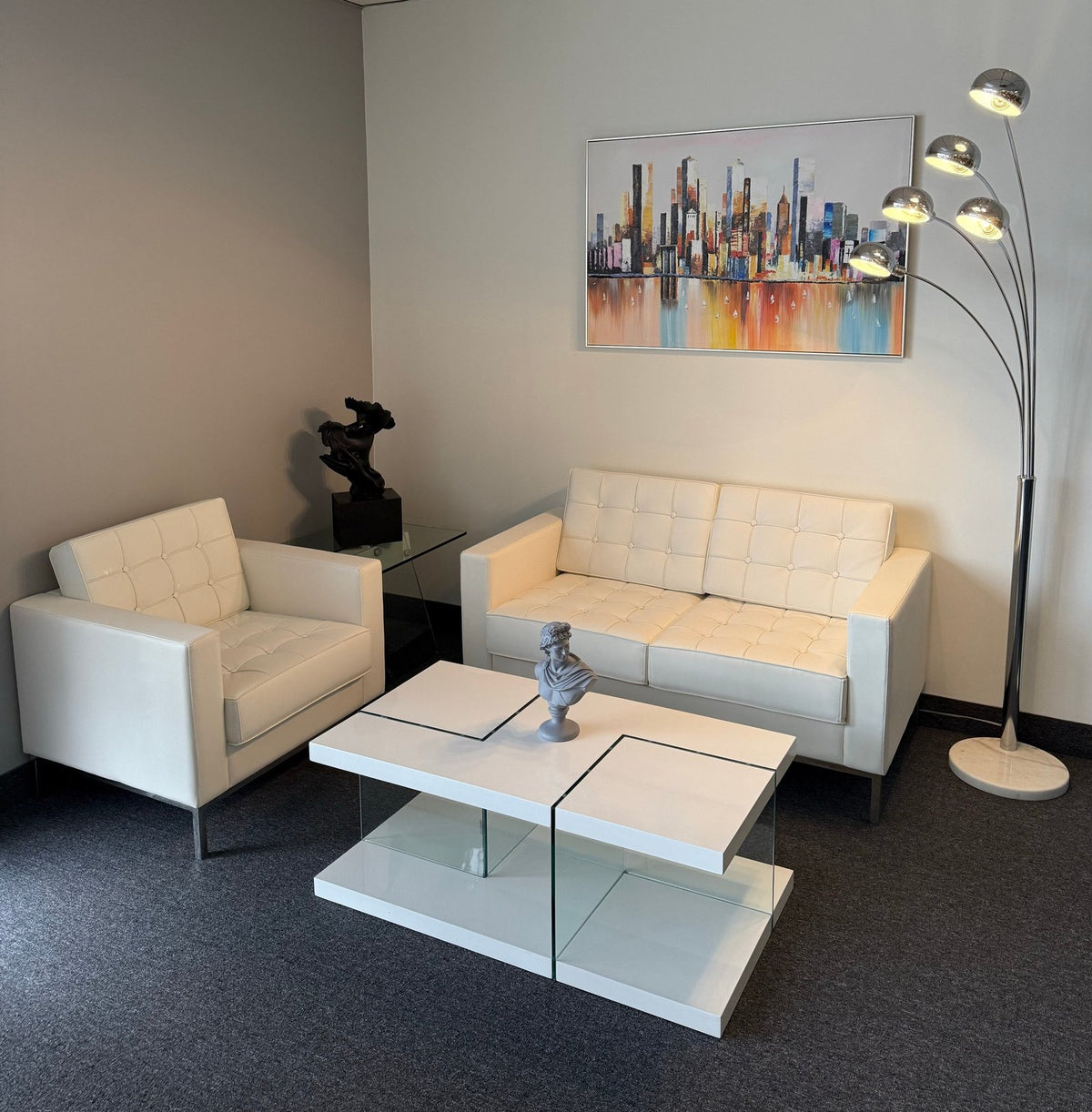 Saturn Glossy White Coffee Table