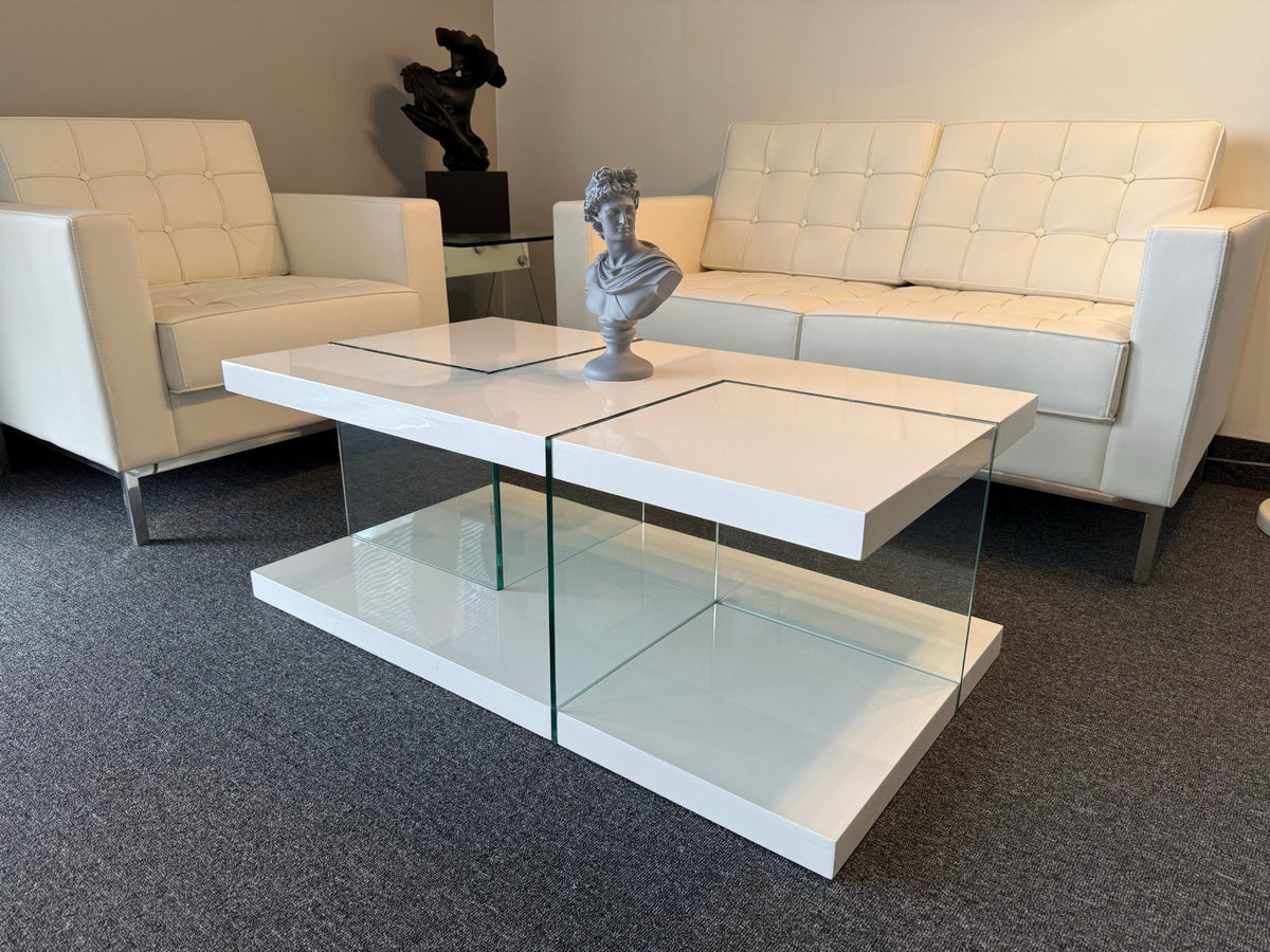 Saturn Glossy White Coffee Table