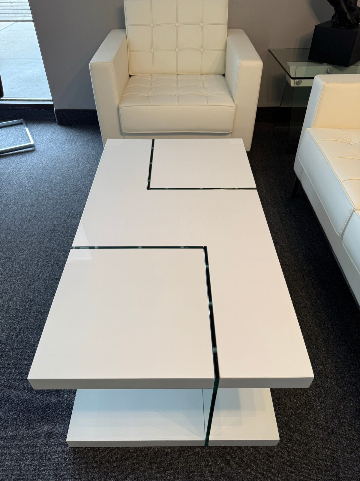 Saturn Glossy White Coffee Table