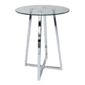 Soho Round Bar Table – Silver