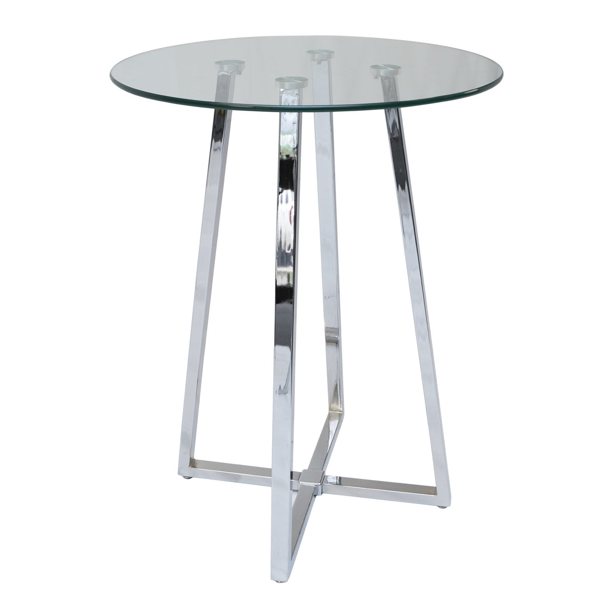 Soho Round Bar Table – Silver