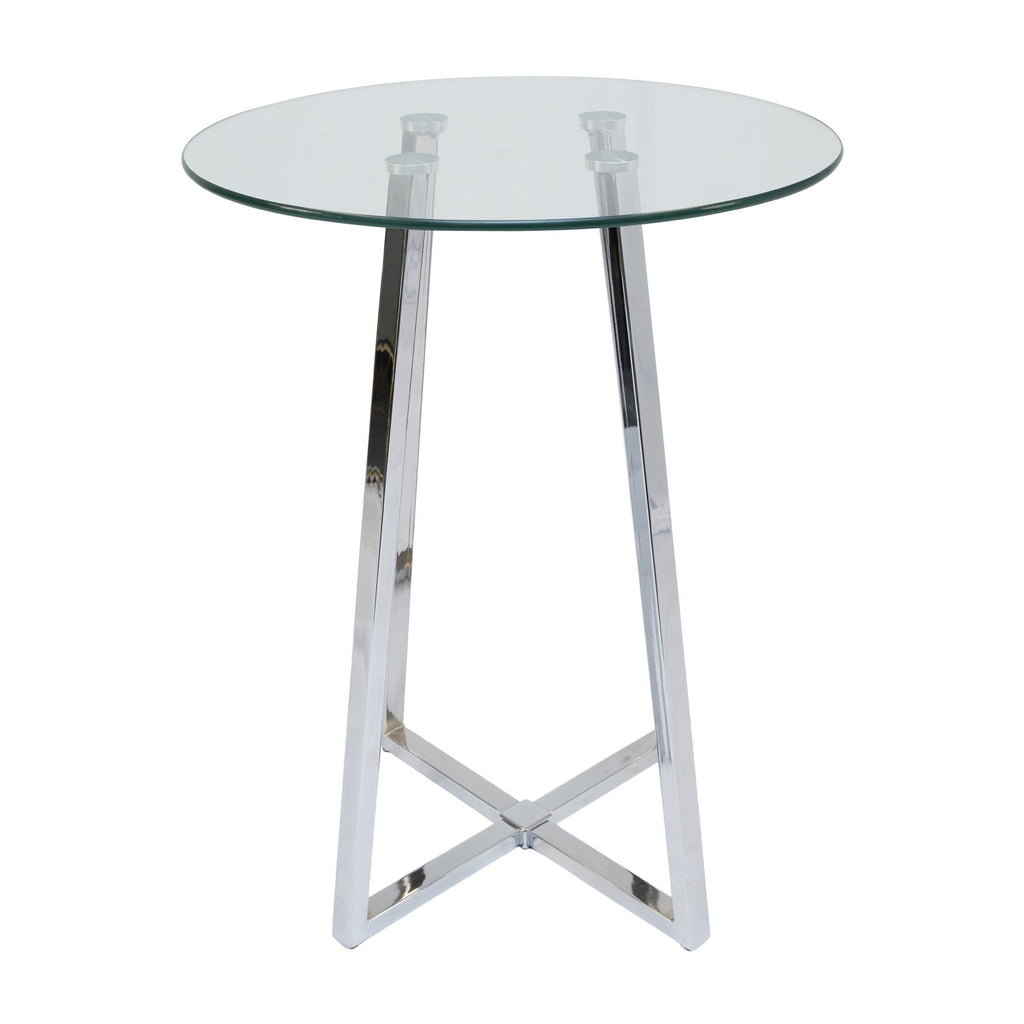 Soho Round Bar Table – Silver