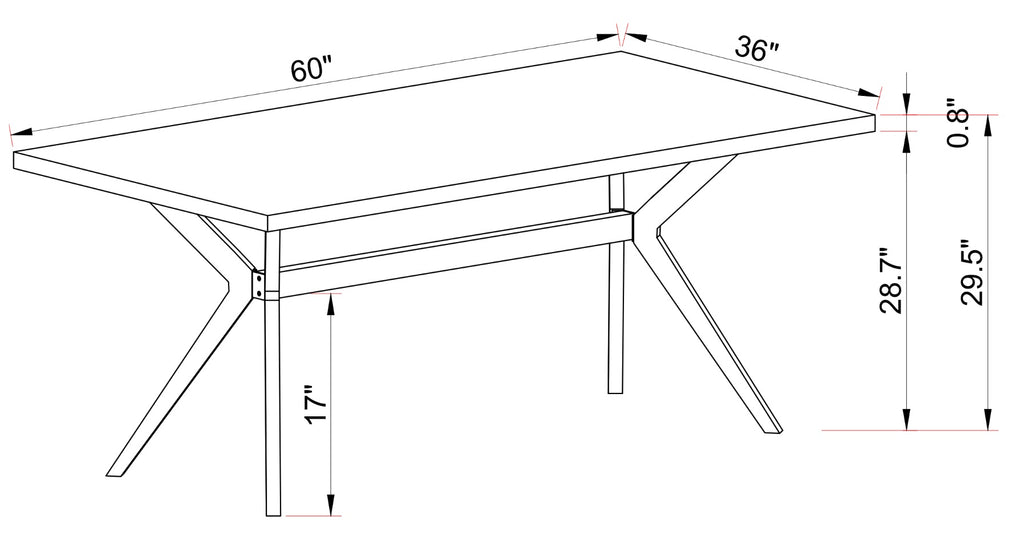 Dining Table (Rustic Oak)