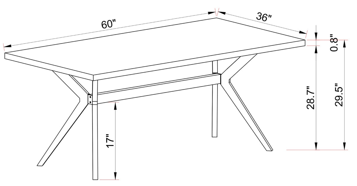 Dining Table (Rustic Oak)