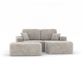 Simone Sectional W/Ottoman (Beige)