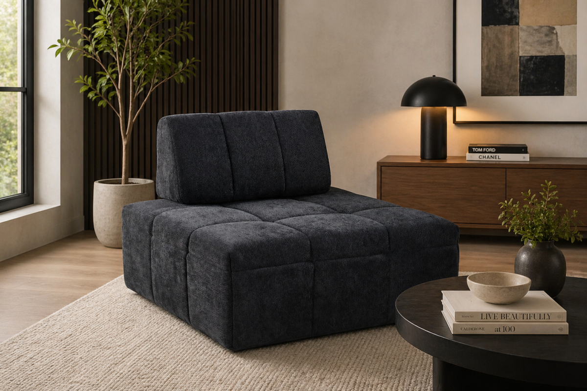 Modular Armless Chair (Black)