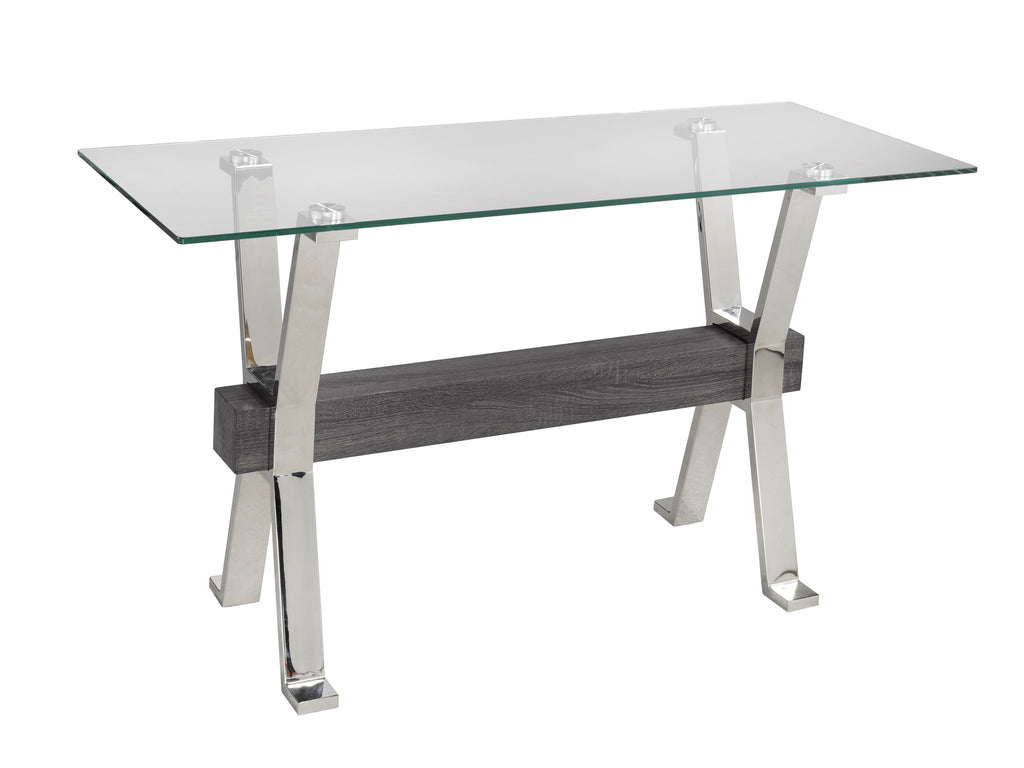 Sofa Table (Grey/Silver)