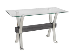 Sofa Table (Grey/Silver)