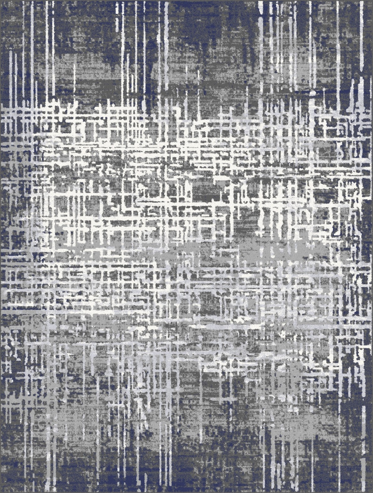 8 x 11 Area Rug (Cream/Grey/Blue)