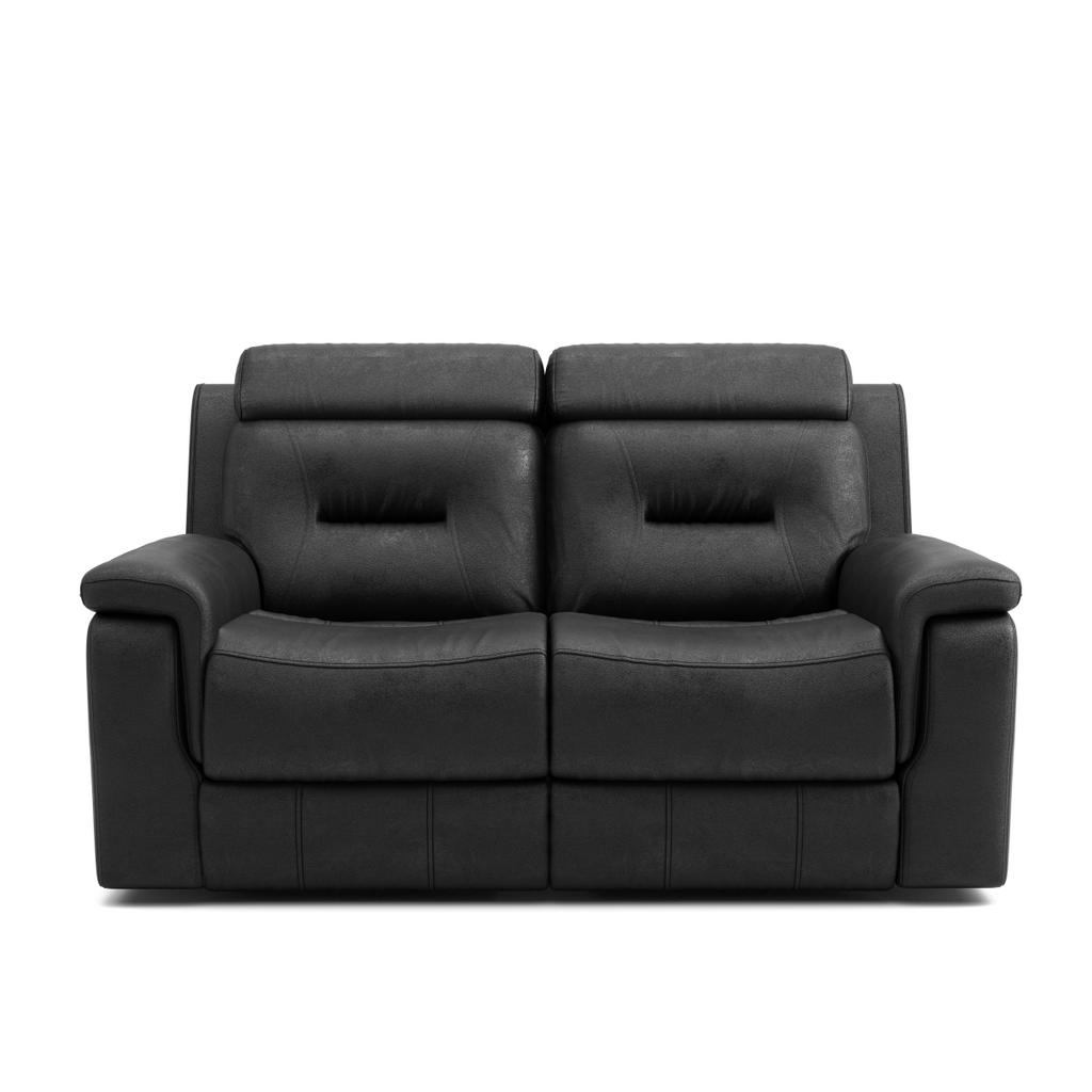 Nelson Recliner Love Seat (Black)