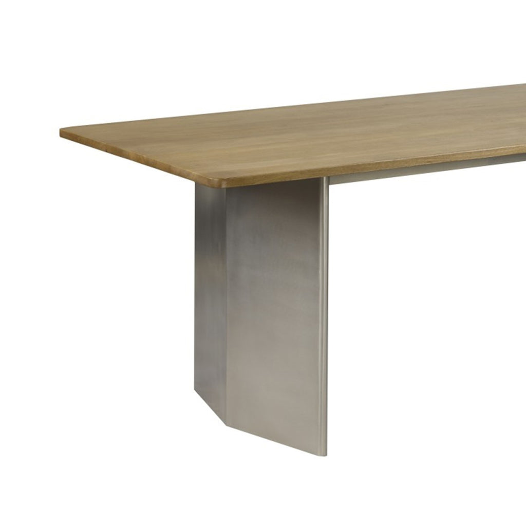 Dining Table (Oak/Matte Chrome)