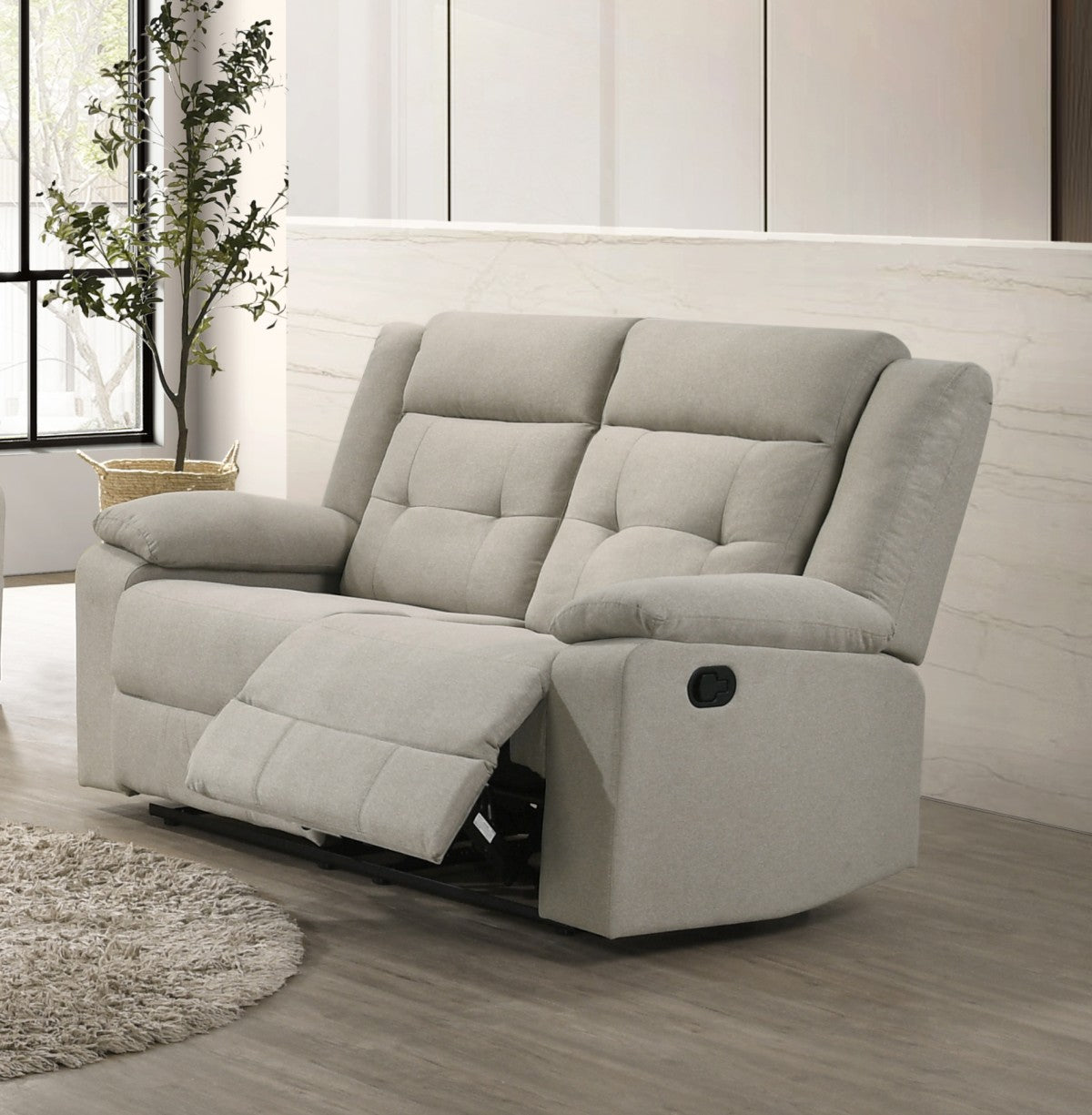 Tennessee Recliner Love Seat (Beige)