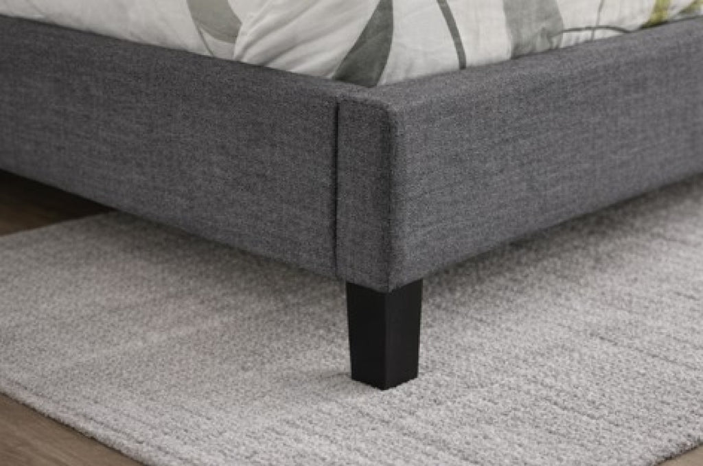 Full Platform Bed Frame (Grey)