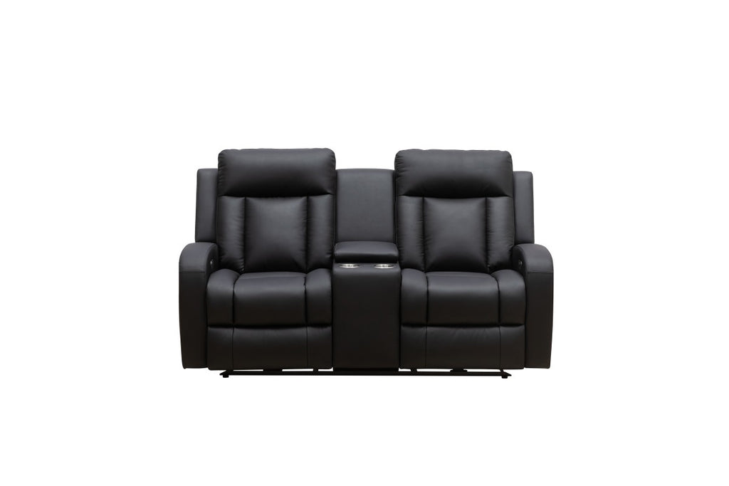 Power Recliner Love Seat (Black)