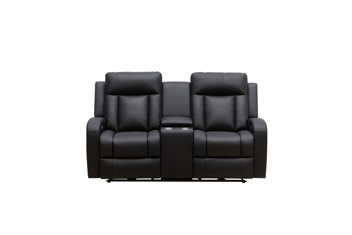 Power Recliner Love Seat (Black)