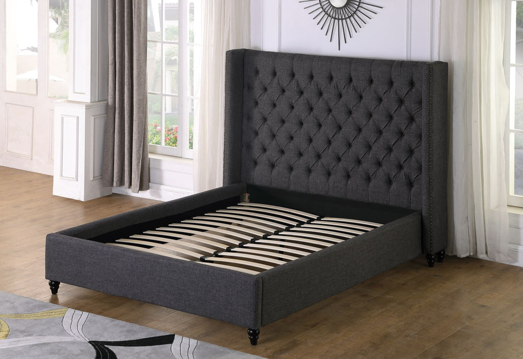King Platform Bed (Grey) - B1920K-GR