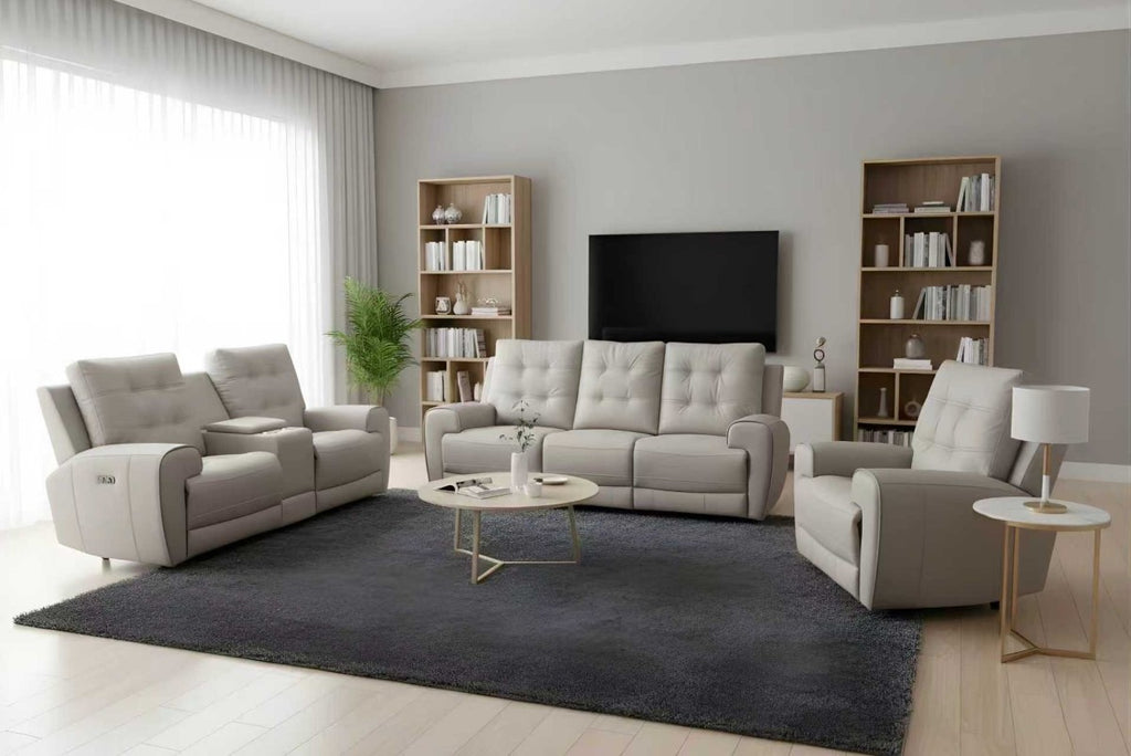 Nola Power Recliner Love Seat (Taupe)