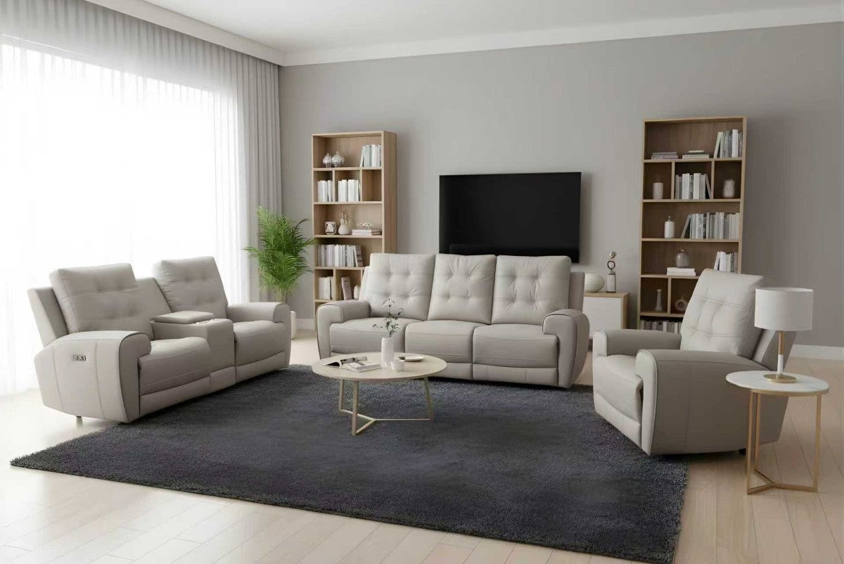 Nola Power Recliner Love Seat (Taupe)