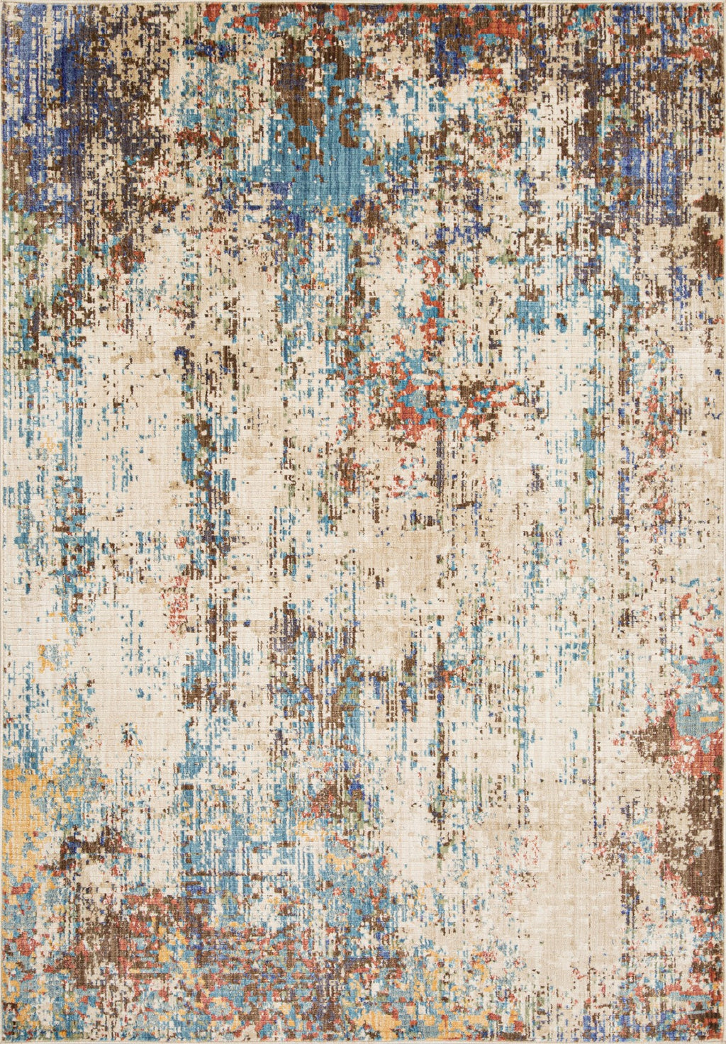 Ishani 7 x 9 Area Rug (Cream/Taupe/Blue)