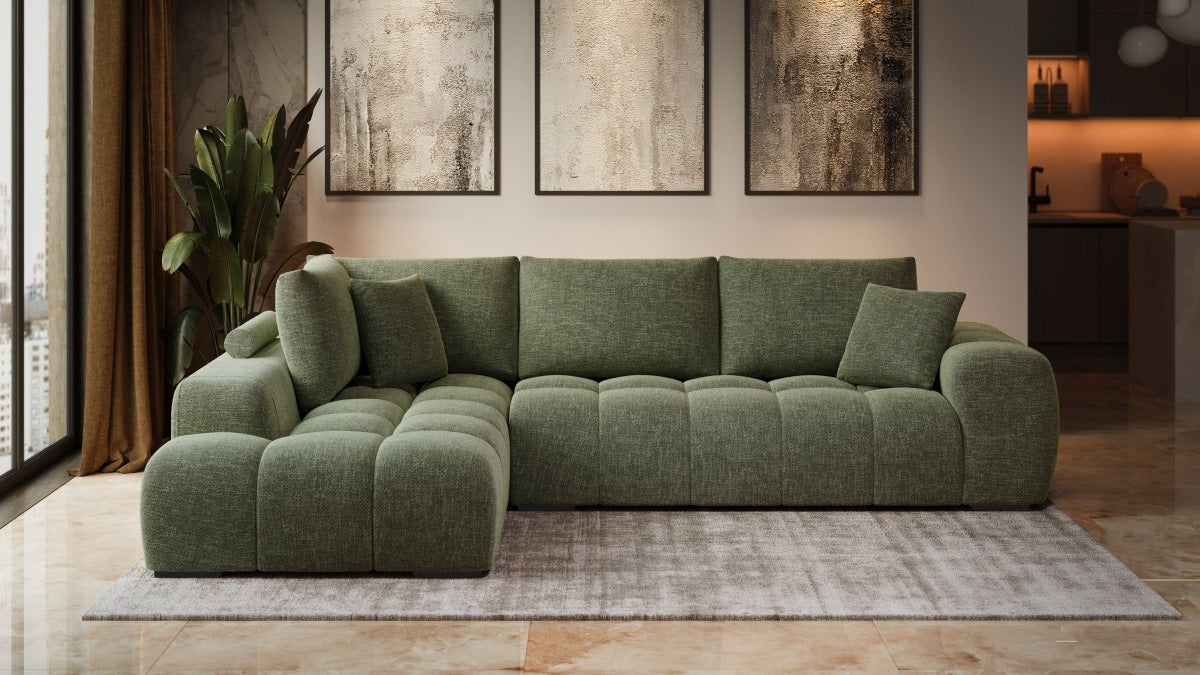 Zara LHF Sectional (Green)