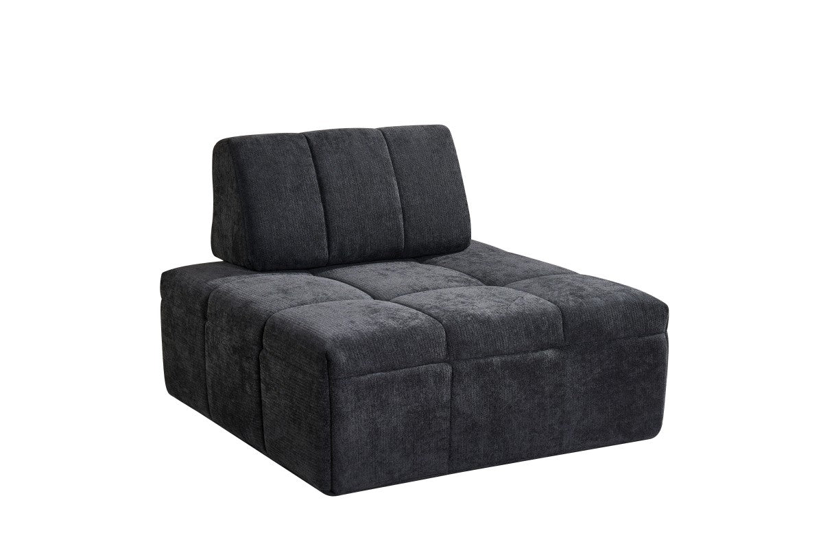 Modular Armless Chair (Black)