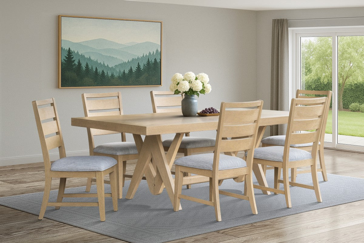 7-Piece Dining Set (Natural)
