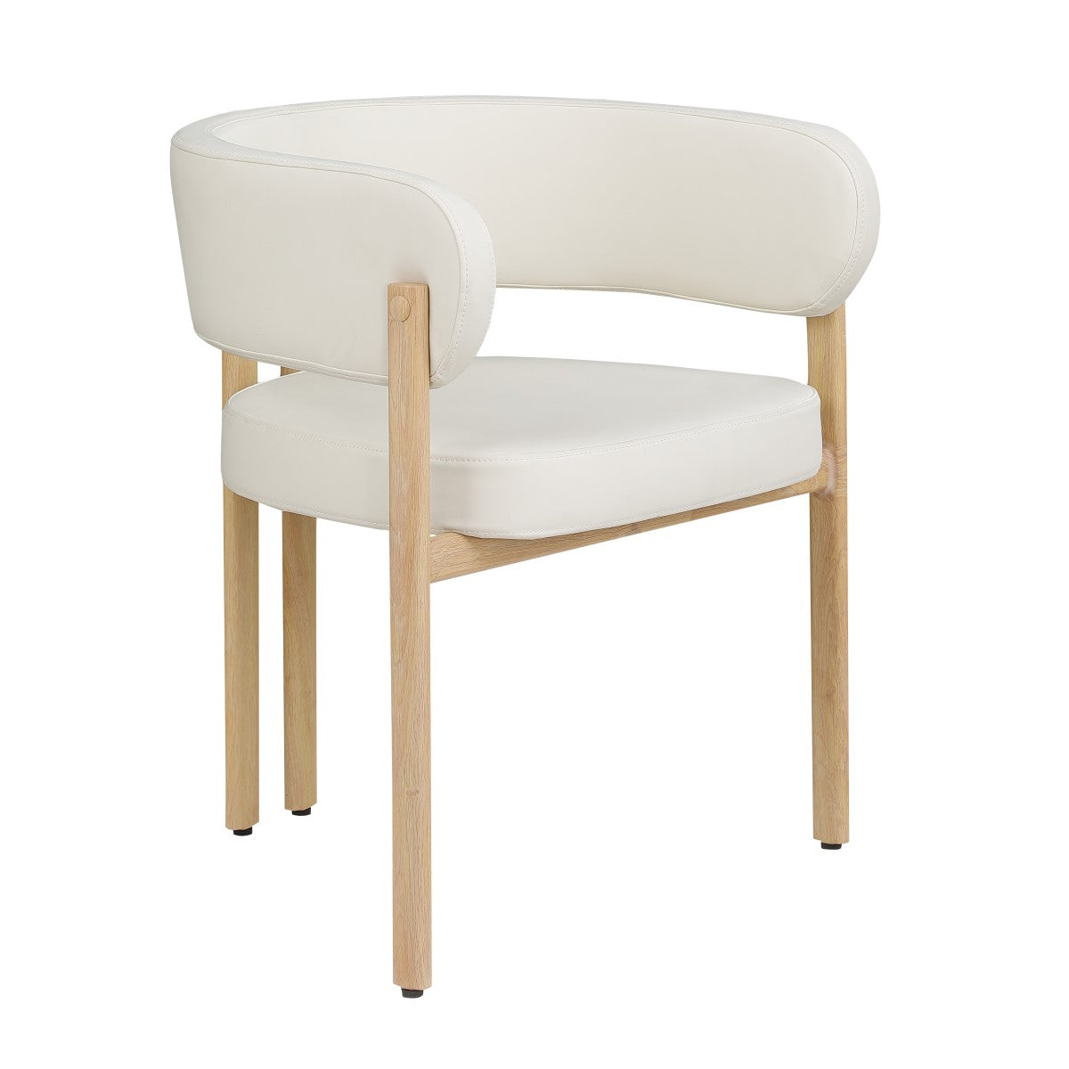 Belisse Dining Chair (Cream/Oak) (Set of 2)