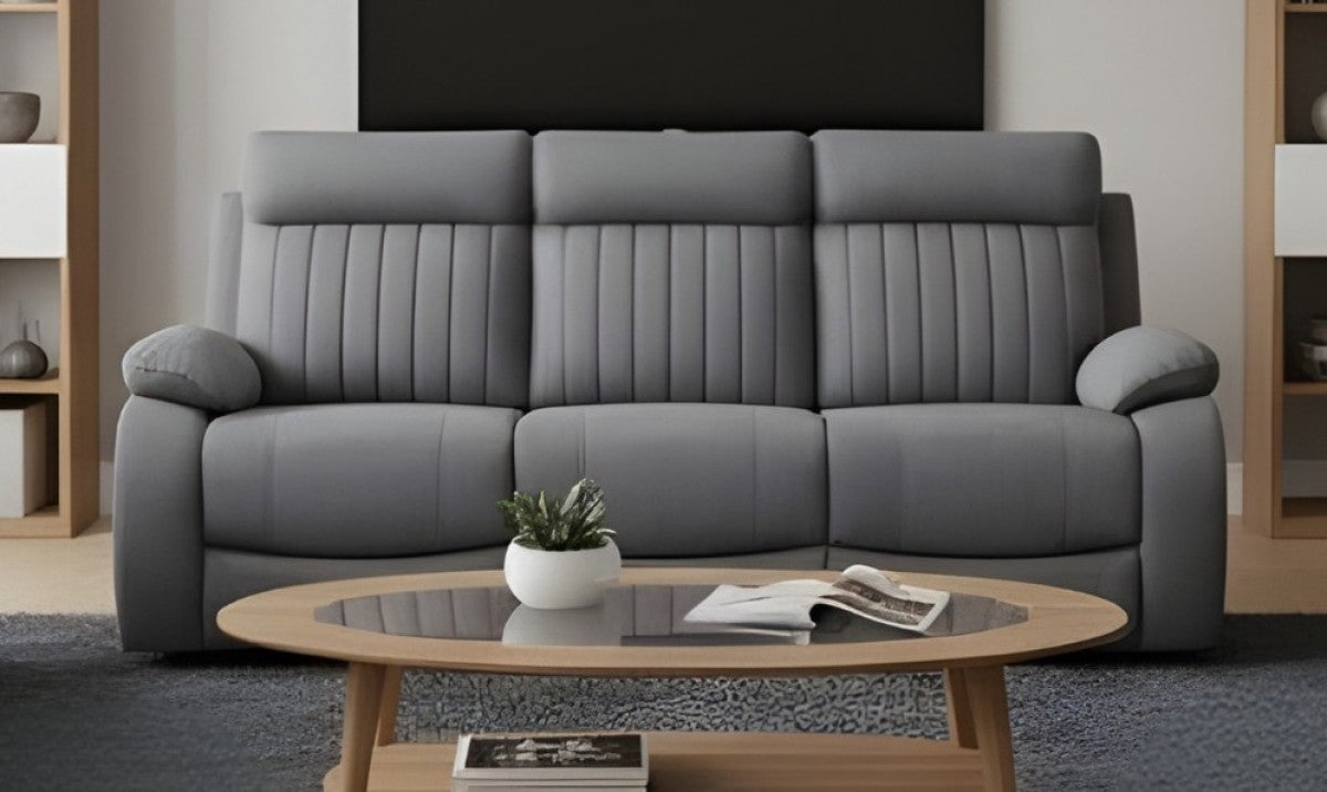 Elyse Recliner Sofa (Grey)