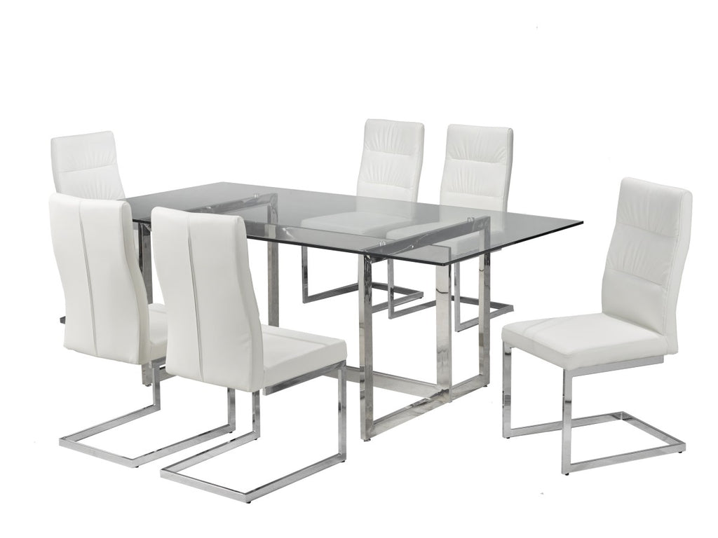 7-Piece Dining Set (White)