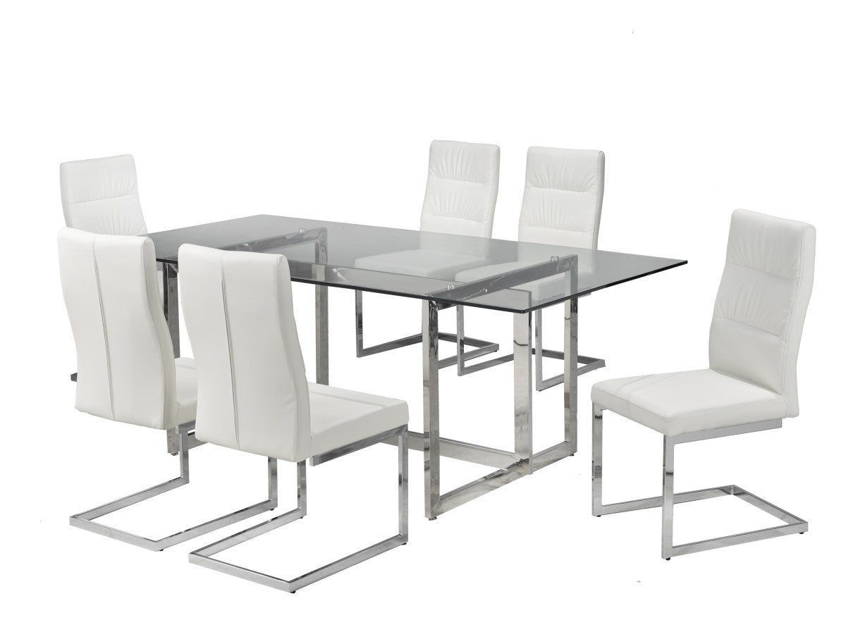 7-Piece Dining Set (White)