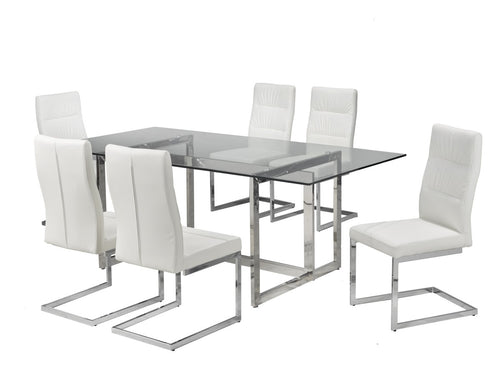 7-Piece Dining Set (White)