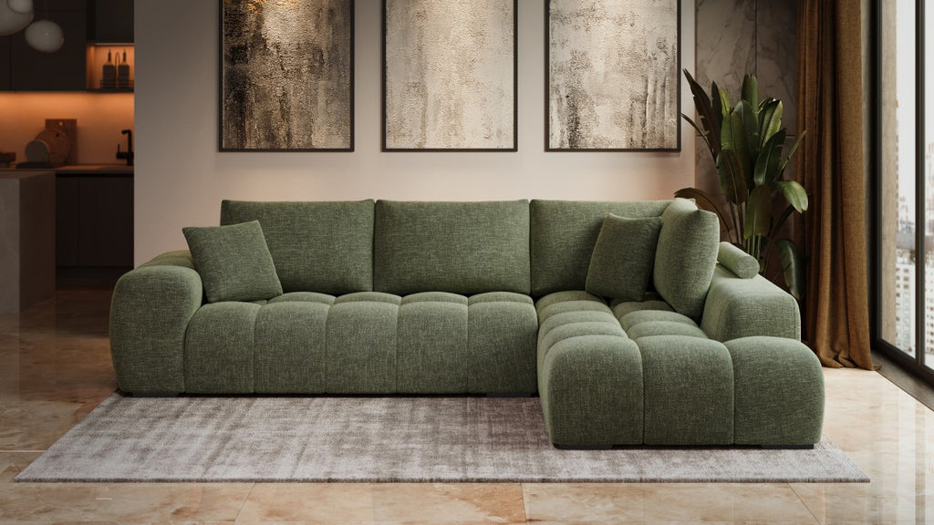 Zara RHF Sectional (Green)