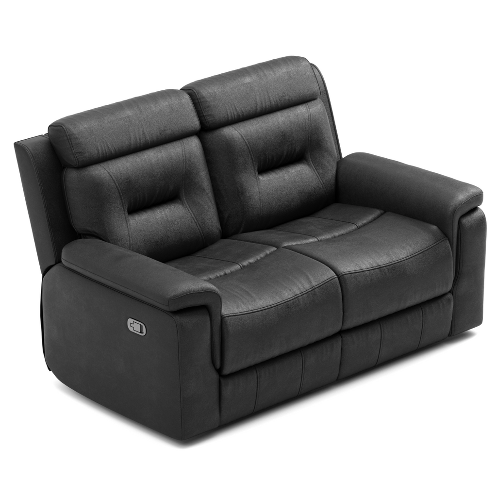 Nelson Recliner Love Seat (Black)