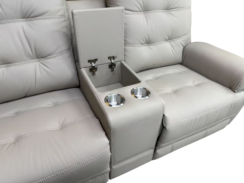 Nola Power Recliner Love Seat (Taupe)