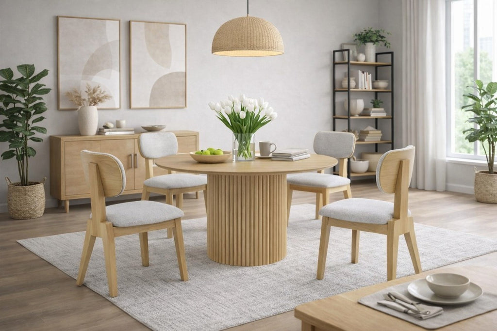 5-Piece Dining Set (Natural)