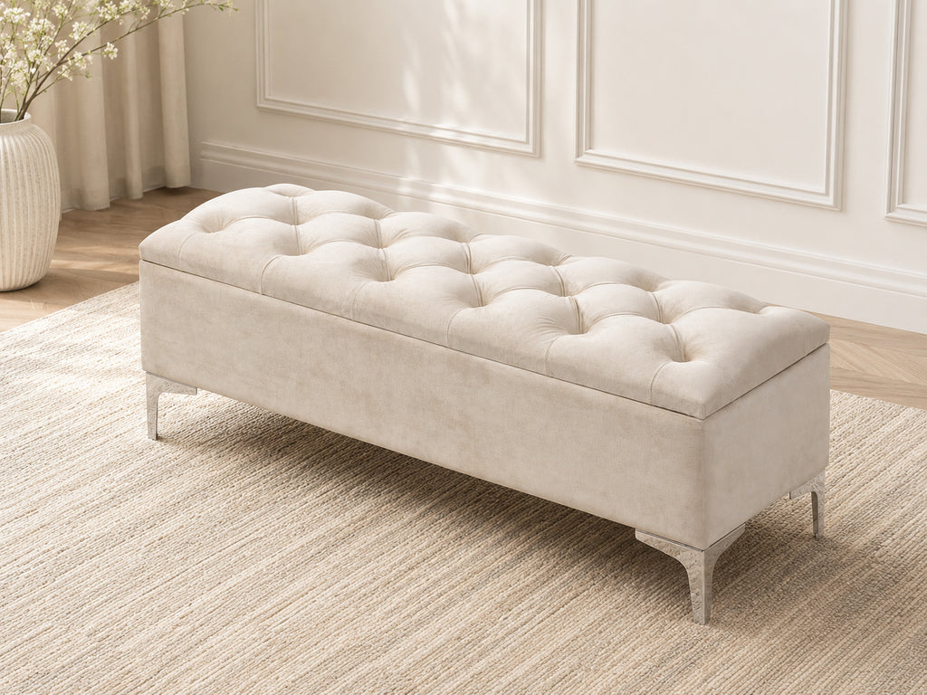 IF-6502 Bench (Crème Velvet)