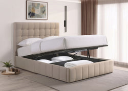 IF 5786 Lift Storage Bed (Beige)