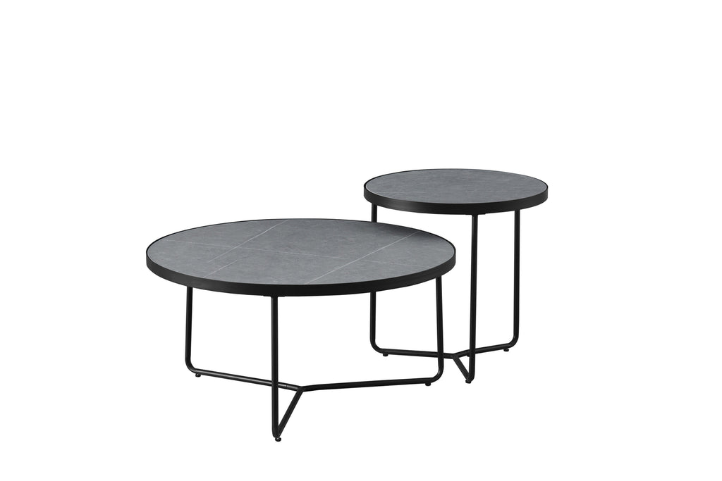 IF-2621 2-Piece Coffee Table Set (Armani Grey)