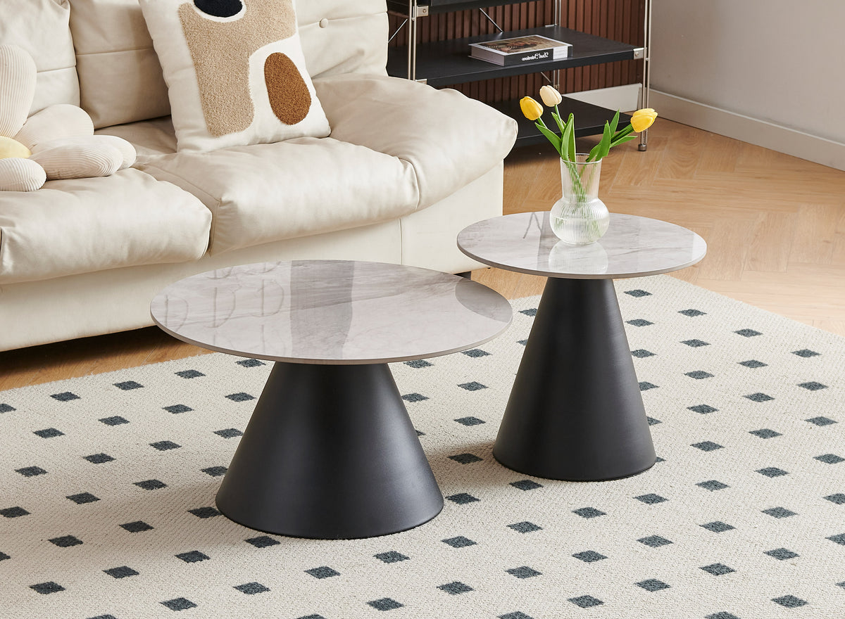 IF-2201 2-Piece Coffee Table Set (Armani Grey Stone)