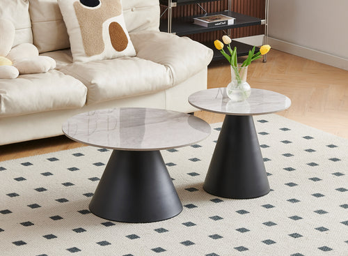 IF-2201 2-Piece Coffee Table Set (Armani Grey Stone)