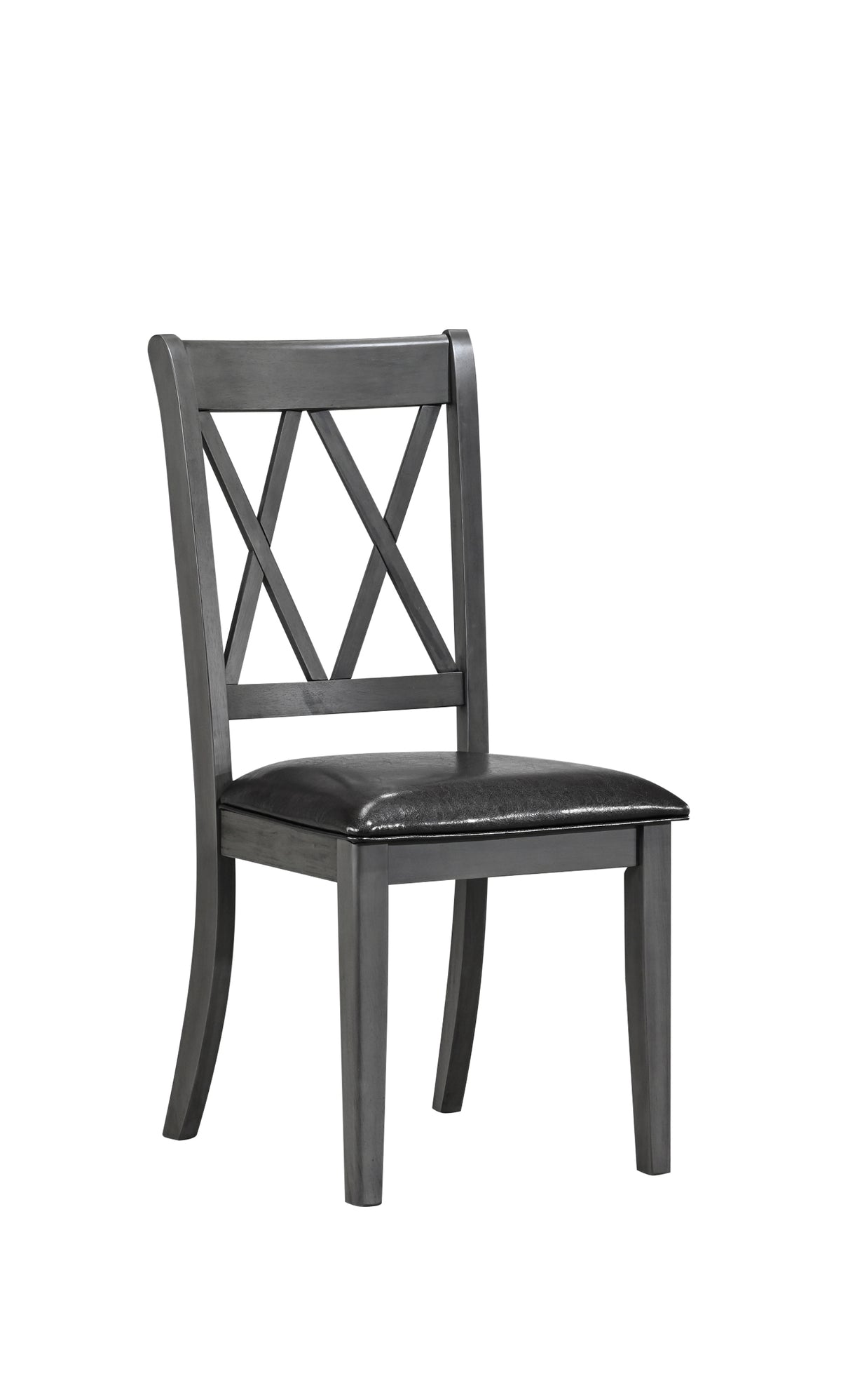C-1099 Dining Chair (Black PU) (Set of 2)