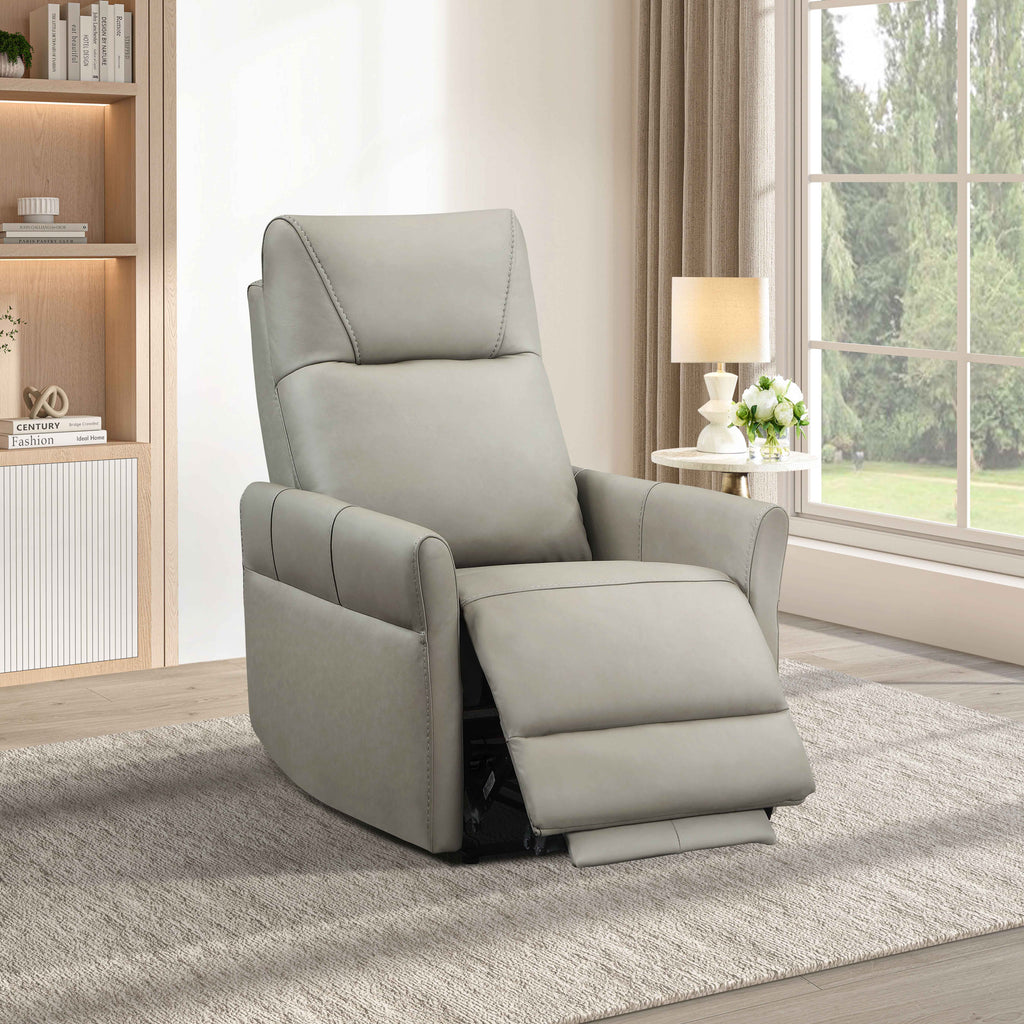 IF-6391 Recliner (Pewter Leather Match)