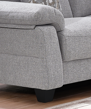 IF-8025 Stationary Sofa Set (Grey)