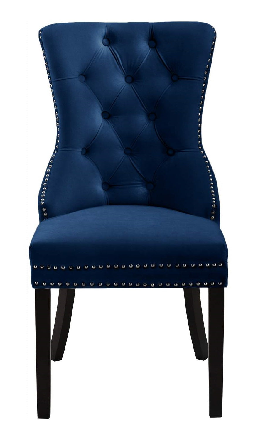 C-1222 Dining Chair (Blue Velvet) (Set of 2)