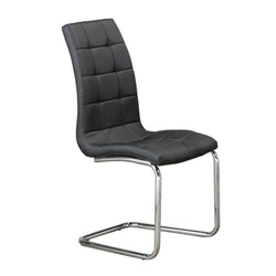 C-1750 Dining Chair (Black PU) (Set of 2)