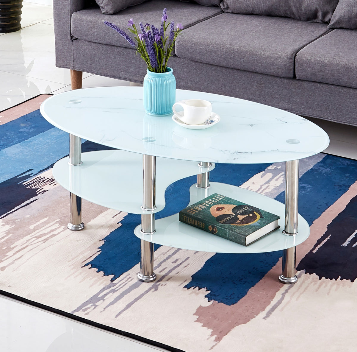 IF-2029 Coffee Table (White Marble)