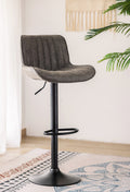 ST-7821 Bar Stool (Grey PU) (Set of 2)