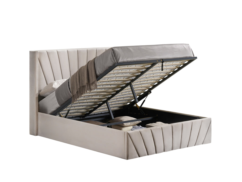 IF 5872 Lift Storage Bed (Beige)