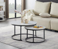 IF-2630 2-Piece Coffee Table Set (Snowy White Stone)